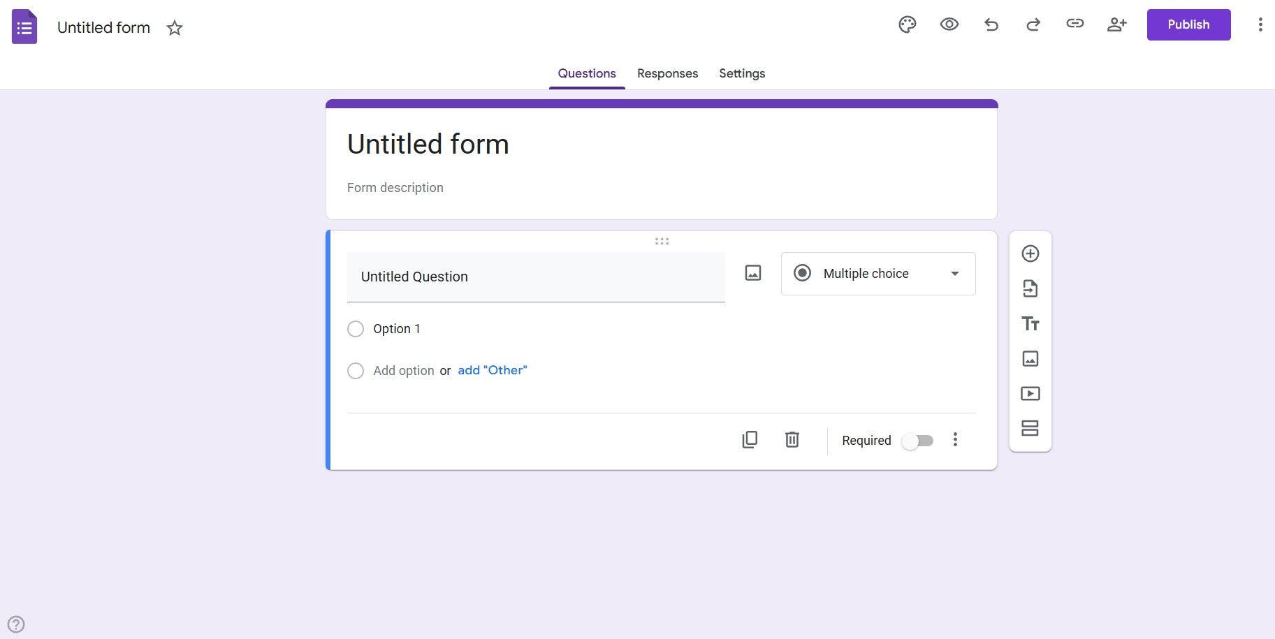 Google Form Editor